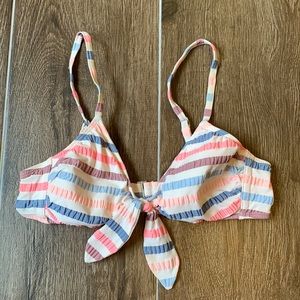 Xhilaration Bikini Bathing Suit Stripe Top Small